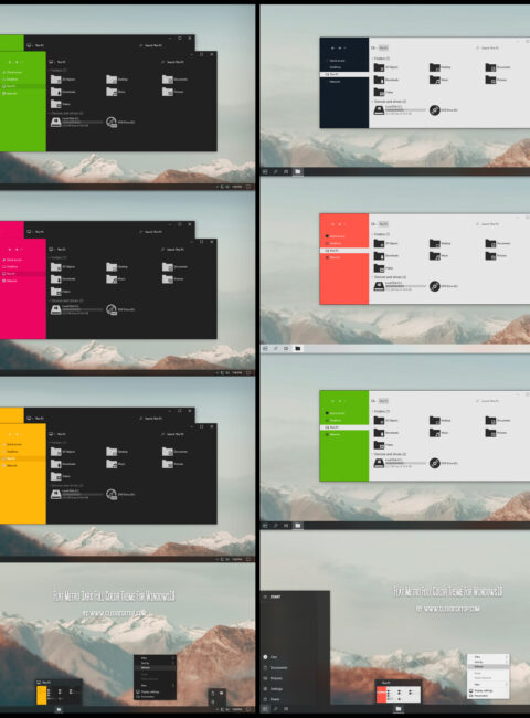 After Dark Yellow Theme For Windows 11 - Cleodesktop
