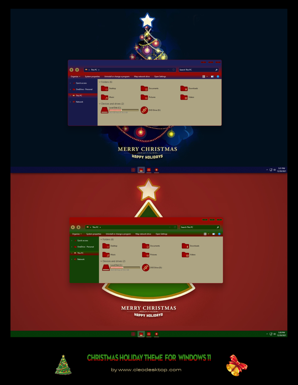 Windows 11 Christmas Theme