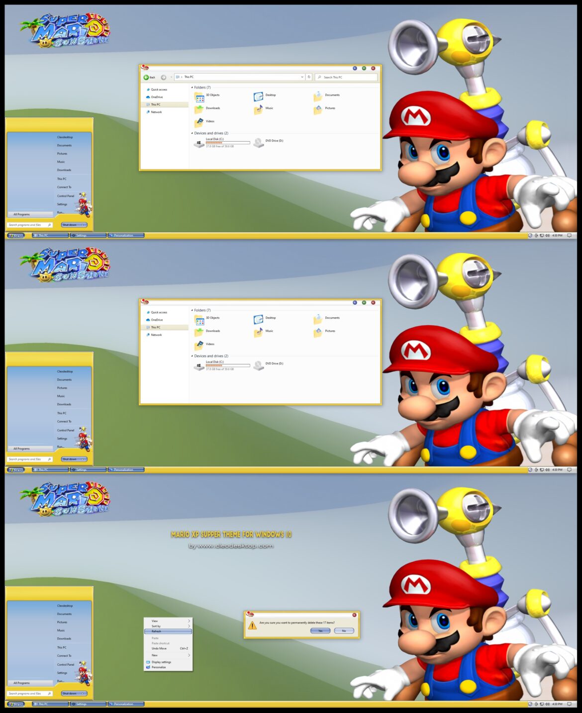 MARIO XP Theme For Windows 10