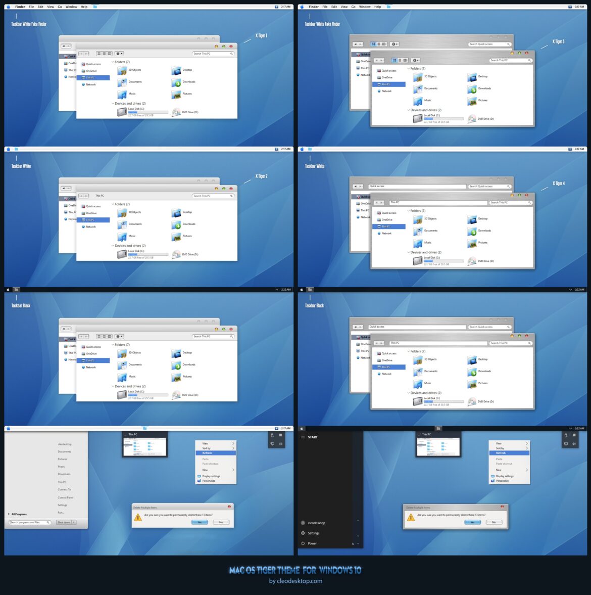 Mac Os X Tiger Theme For Windows 10