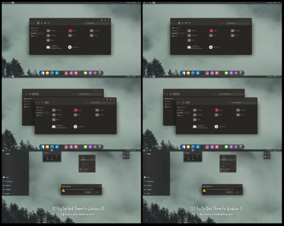 OLD Big Sur Dark Theme For Windows 10
