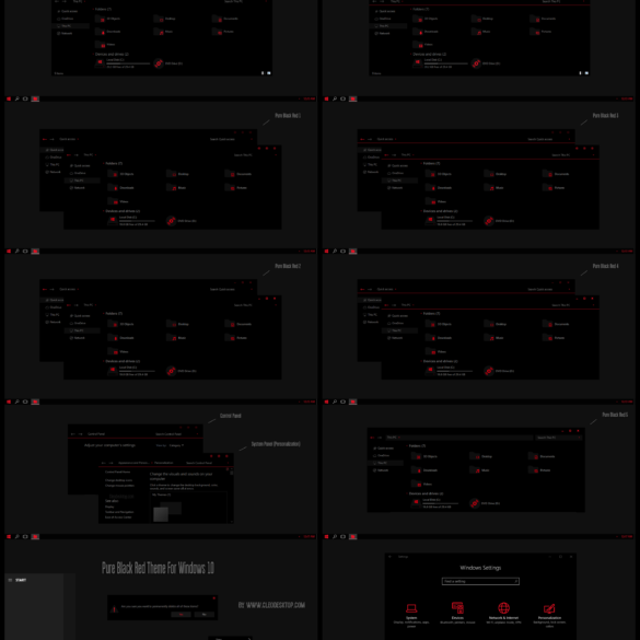 After Dark CC Theme For Windows 10 Cleodesktop