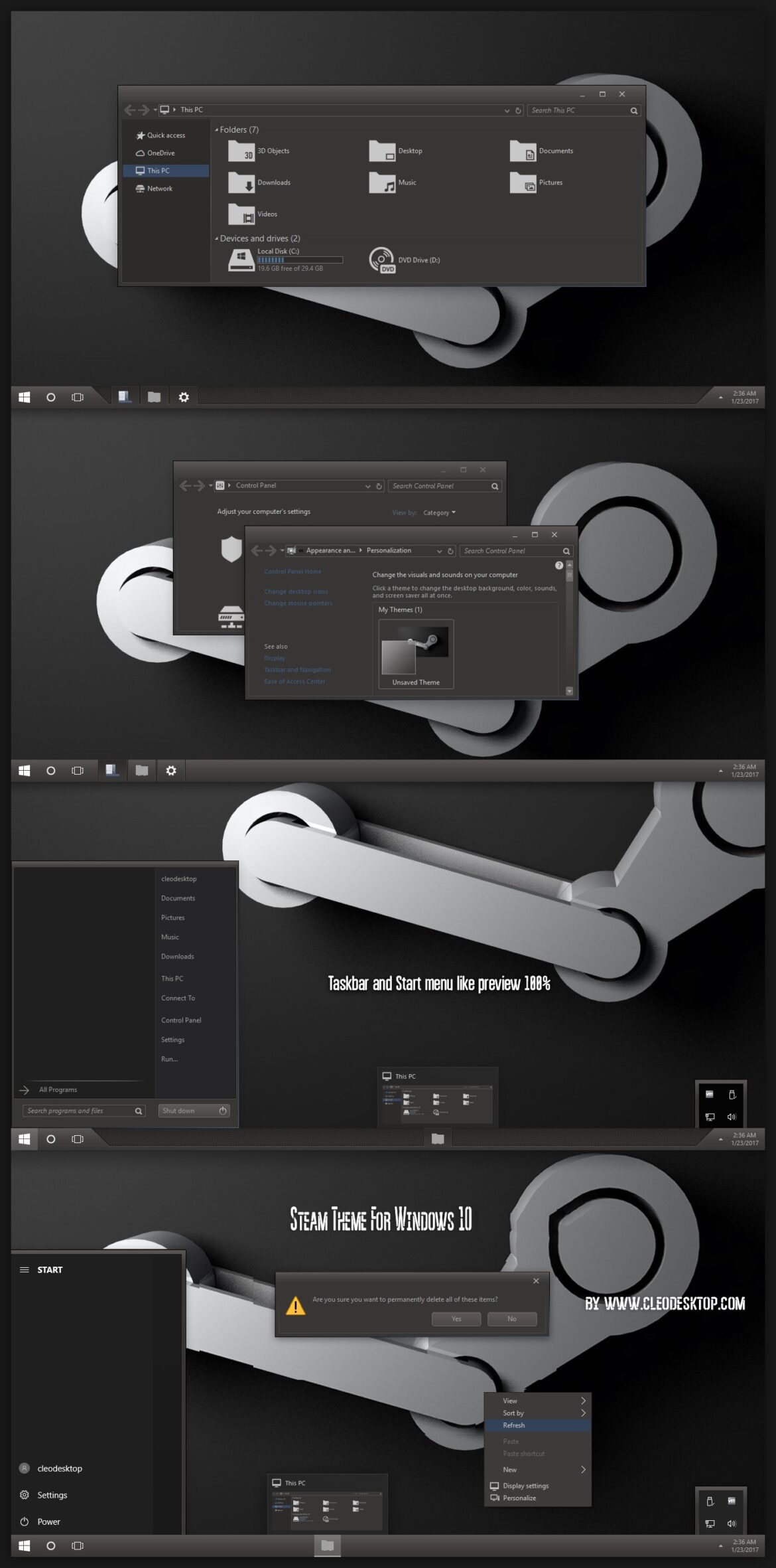 Steam Theme For Windows 10