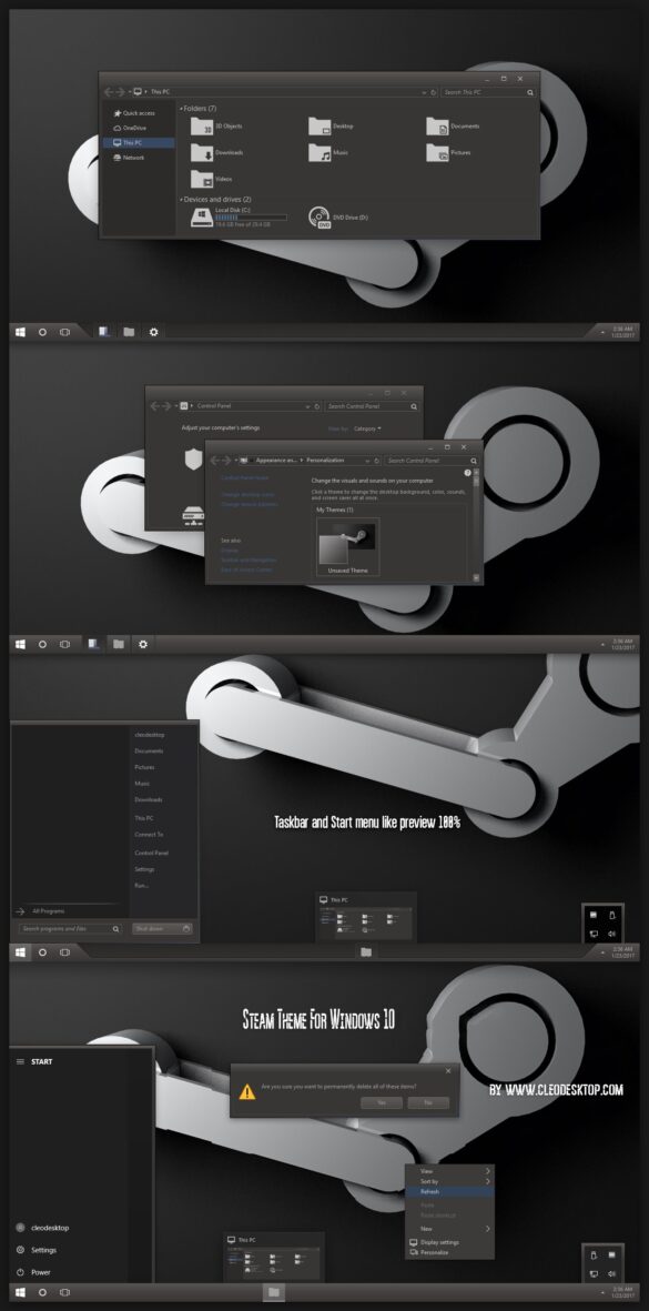 Steam Theme For Windows 10