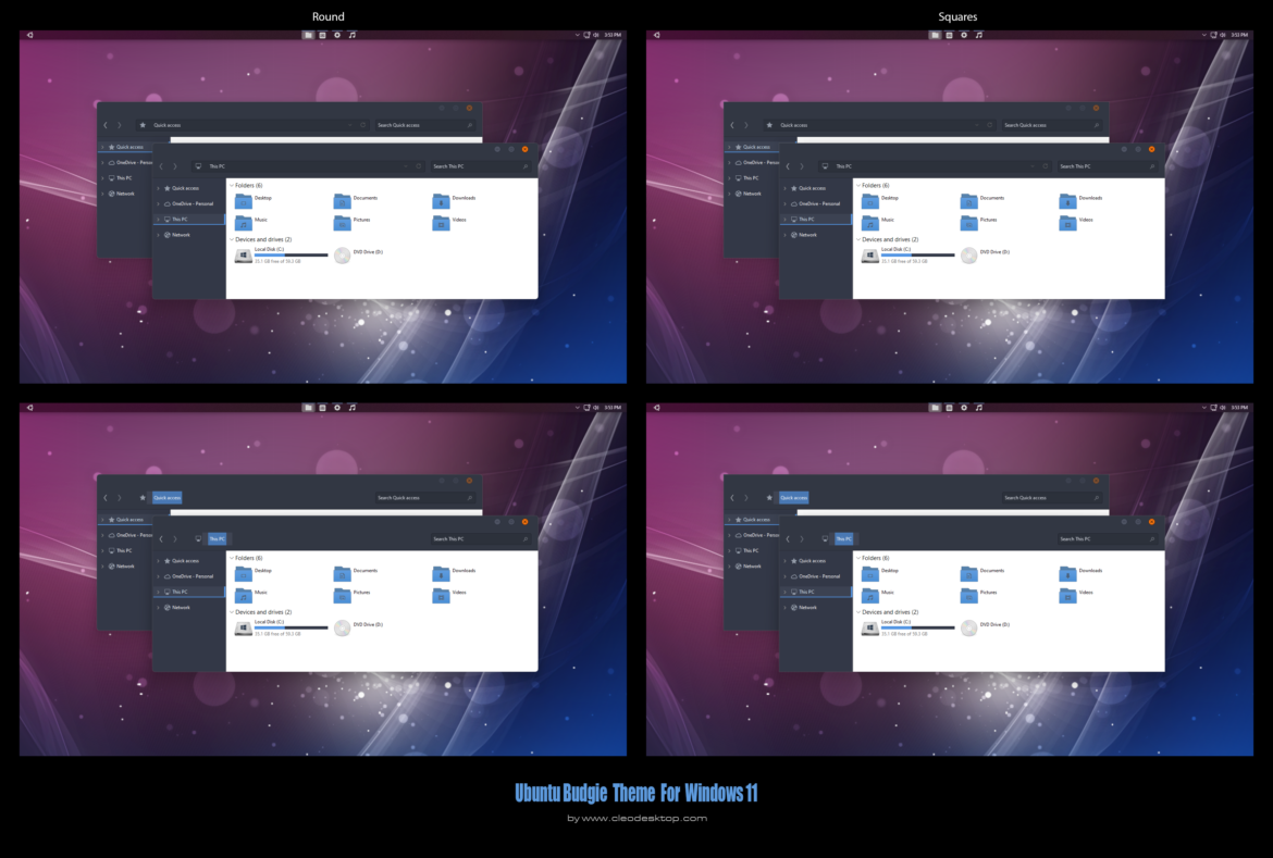Ubuntu Budgie Theme For Windows 11