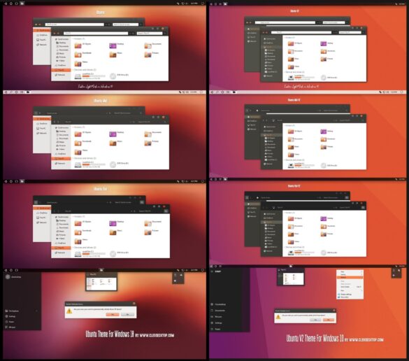 Ubuntu Full Version Theme For All Windows 10