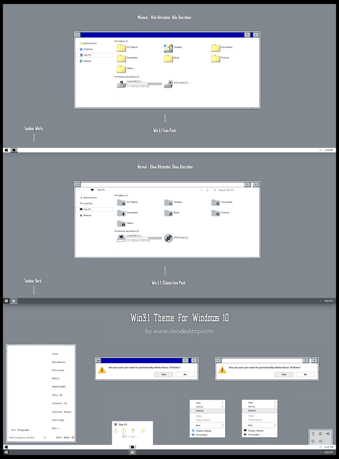 Win 3.1 Theme For Windows 10