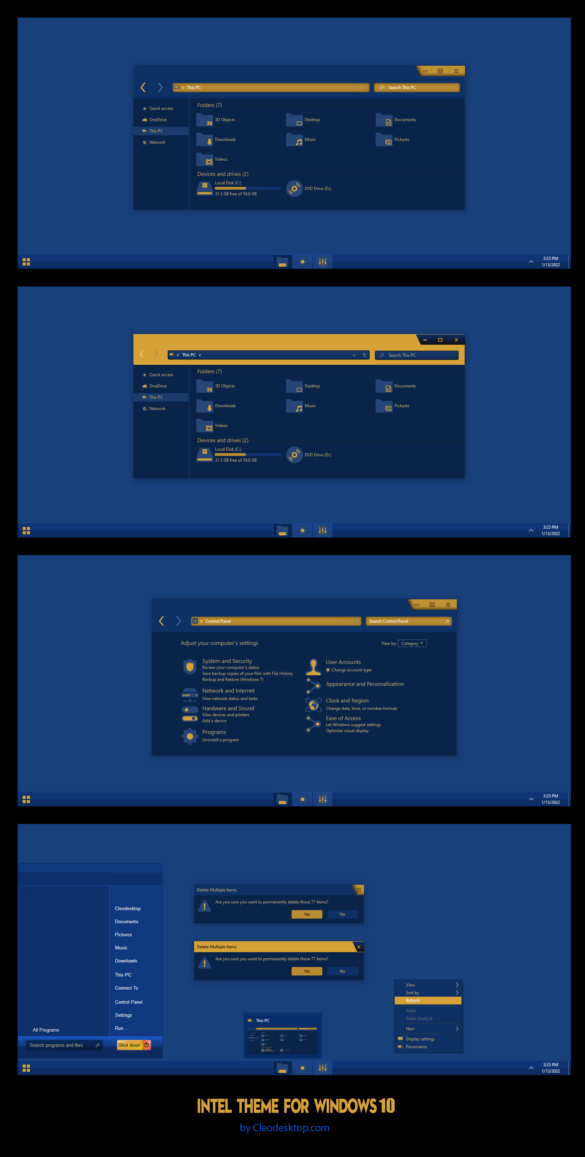 Intel Theme For Windows 10