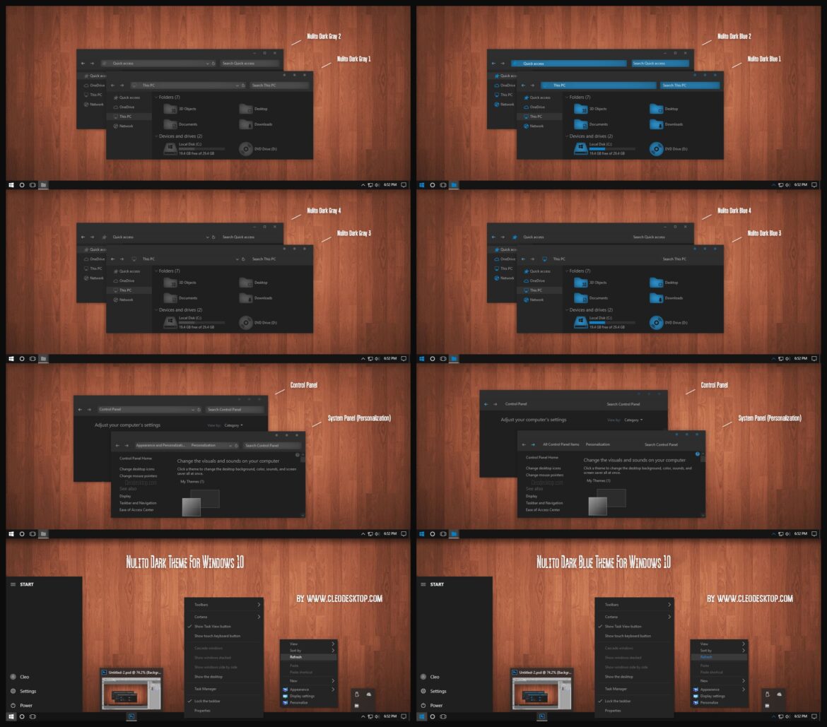 Nulito Dark Theme For Windows 10