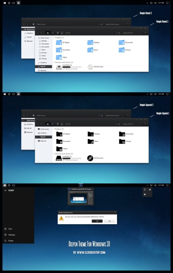 Deepin Theme For Windows 10