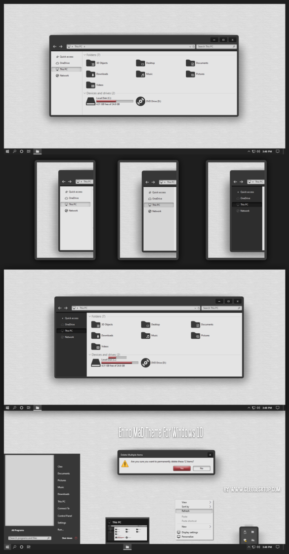 Enino Mad Theme For Windows 10