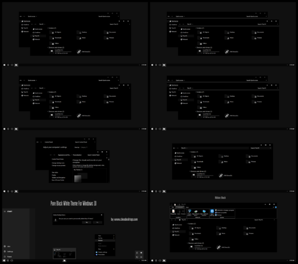 Pure Black White Theme For Windows 10 Windows 10 Themes pure-black-white-theme-for-windows-10-windows-10-themes