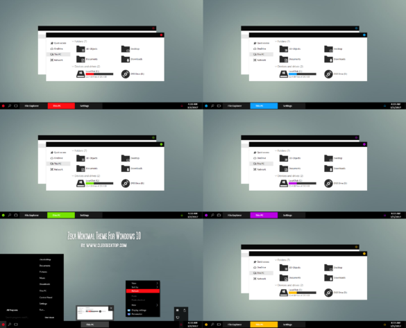 Zeka Minimal Theme For Windows 10