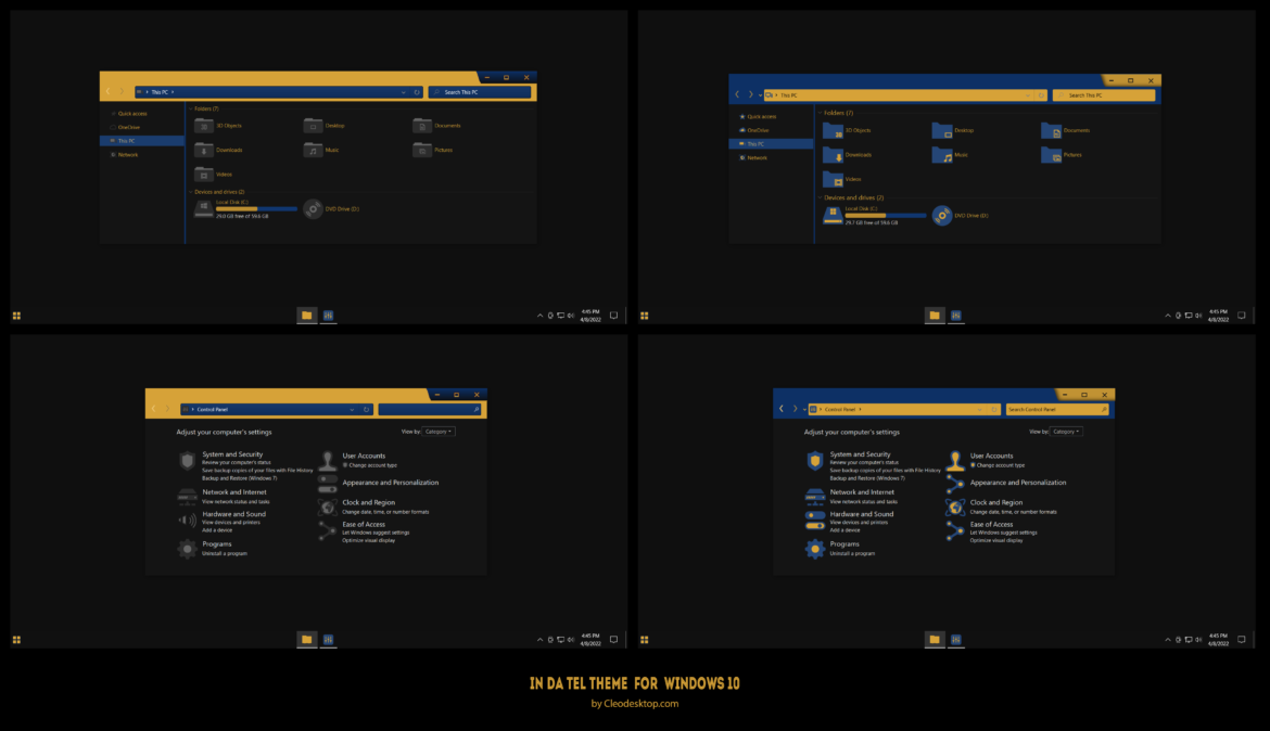 In Da Tel Theme For Windows 10