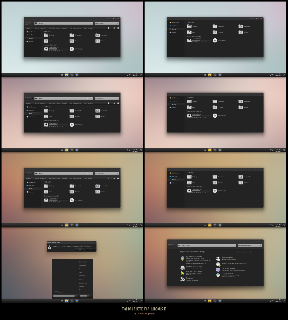 Mad Dak Theme For Windows 11