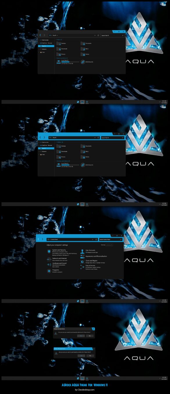ASRock AQUA Theme For Windows 11