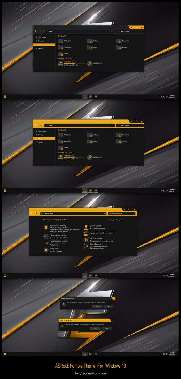 ASRock Fomula Theme For Windows 10
