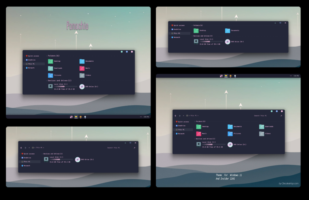 Ponochio Theme For Windows 11 Windows 11 Themes