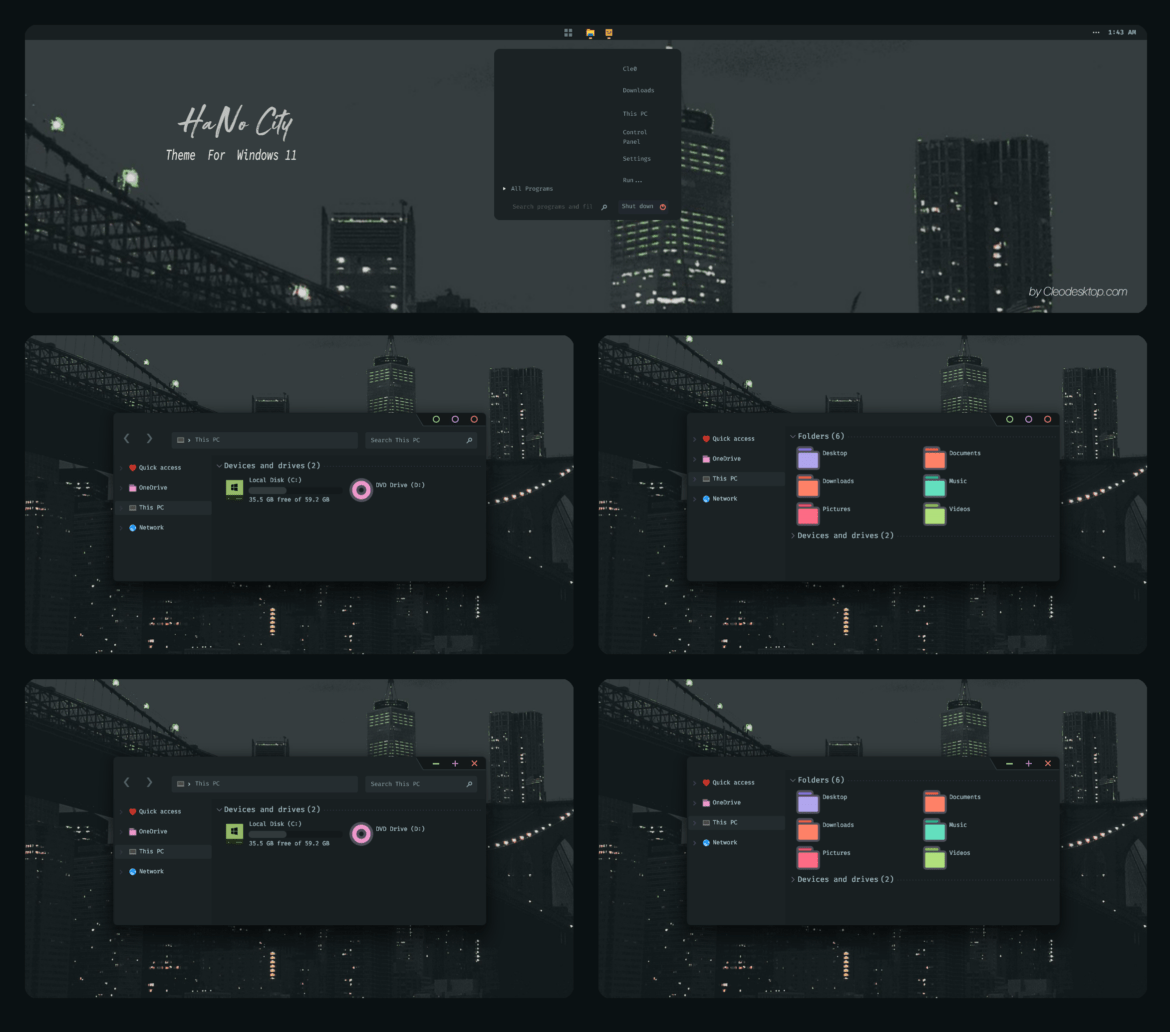 HaNo City Theme For Windows 11