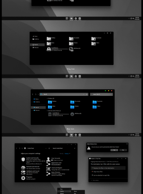 XP Dark Blue Theme For Windows 11 - Cleodesktop