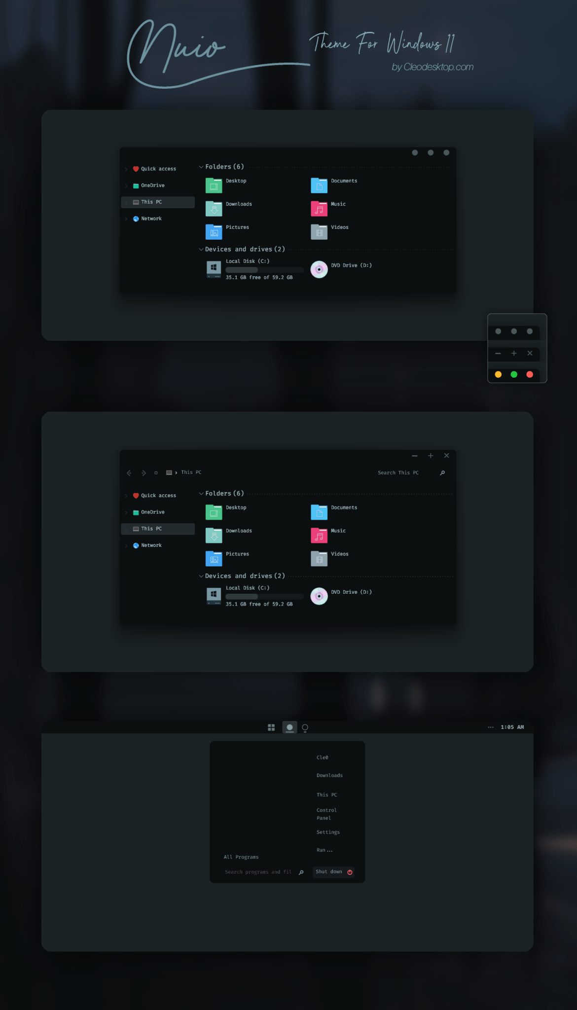 Nuio Theme For Windows 11