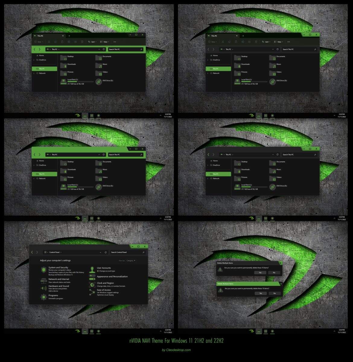 nVIDIA NAVI Theme For Windows 11