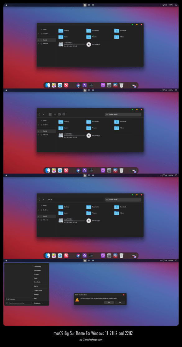 macOS Big Sur Theme For Windows 11