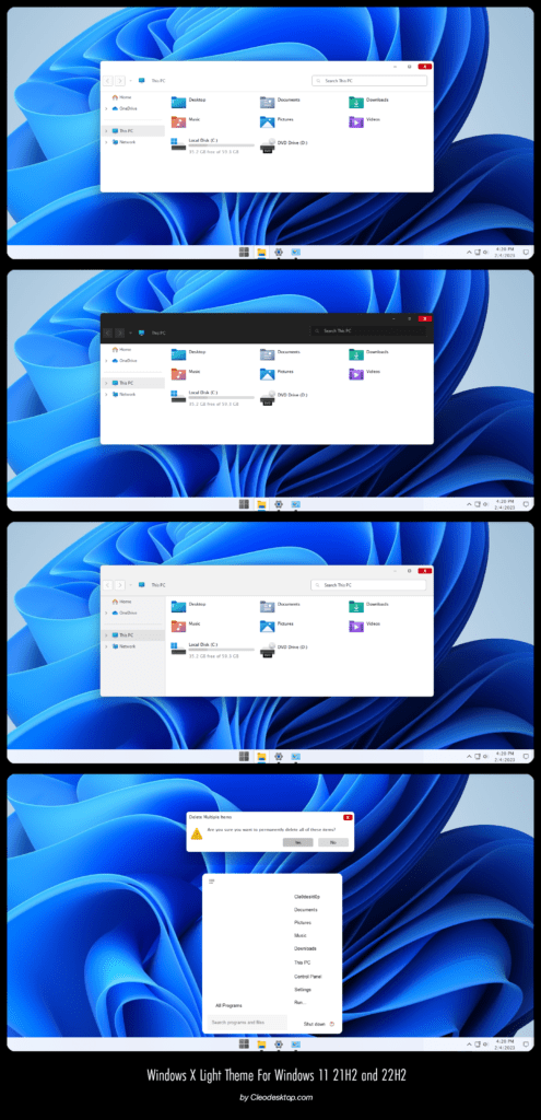 Windows X Light Theme For Windows 11 22H2 Windows 11 Themes
