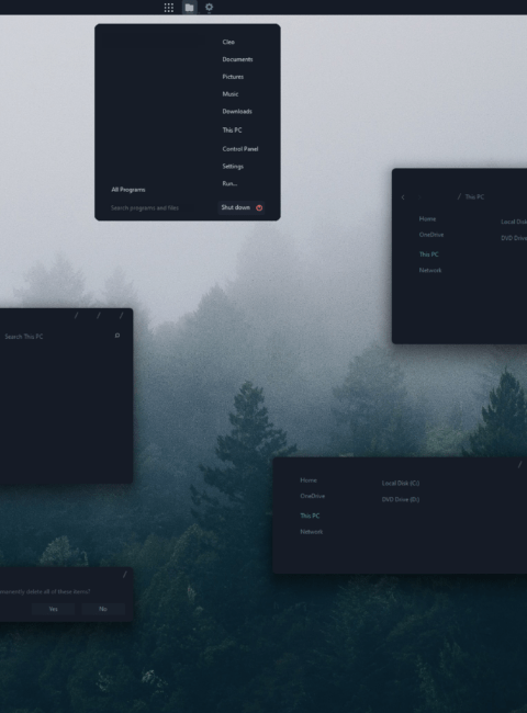 XP Dark Blue Theme For Windows 11 - Cleodesktop