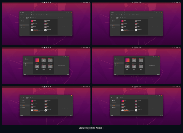 Ubuntu Dark 20.04 Theme For Windows 11