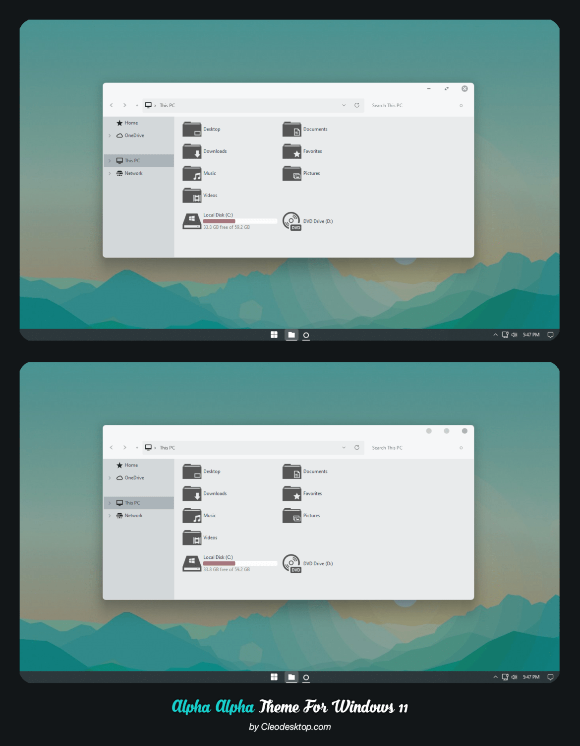 Alpha Alpha Theme For All Windows 11