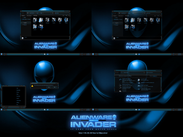 Alienware Invader Theme For Windows 11
