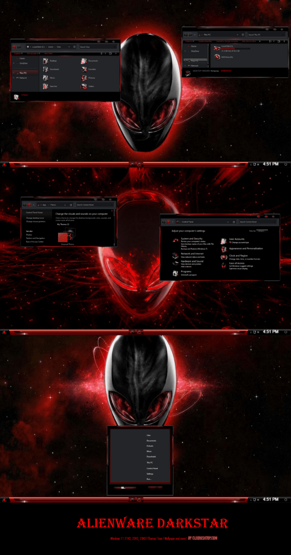 Alienware Darkstar Theme For Windows 11