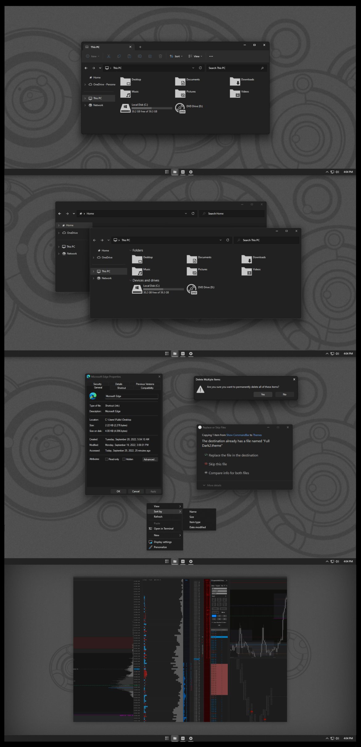 After Dark CC Theme For Windows 11