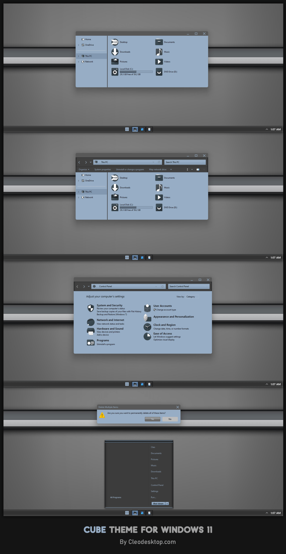Cube Theme For Windows 11