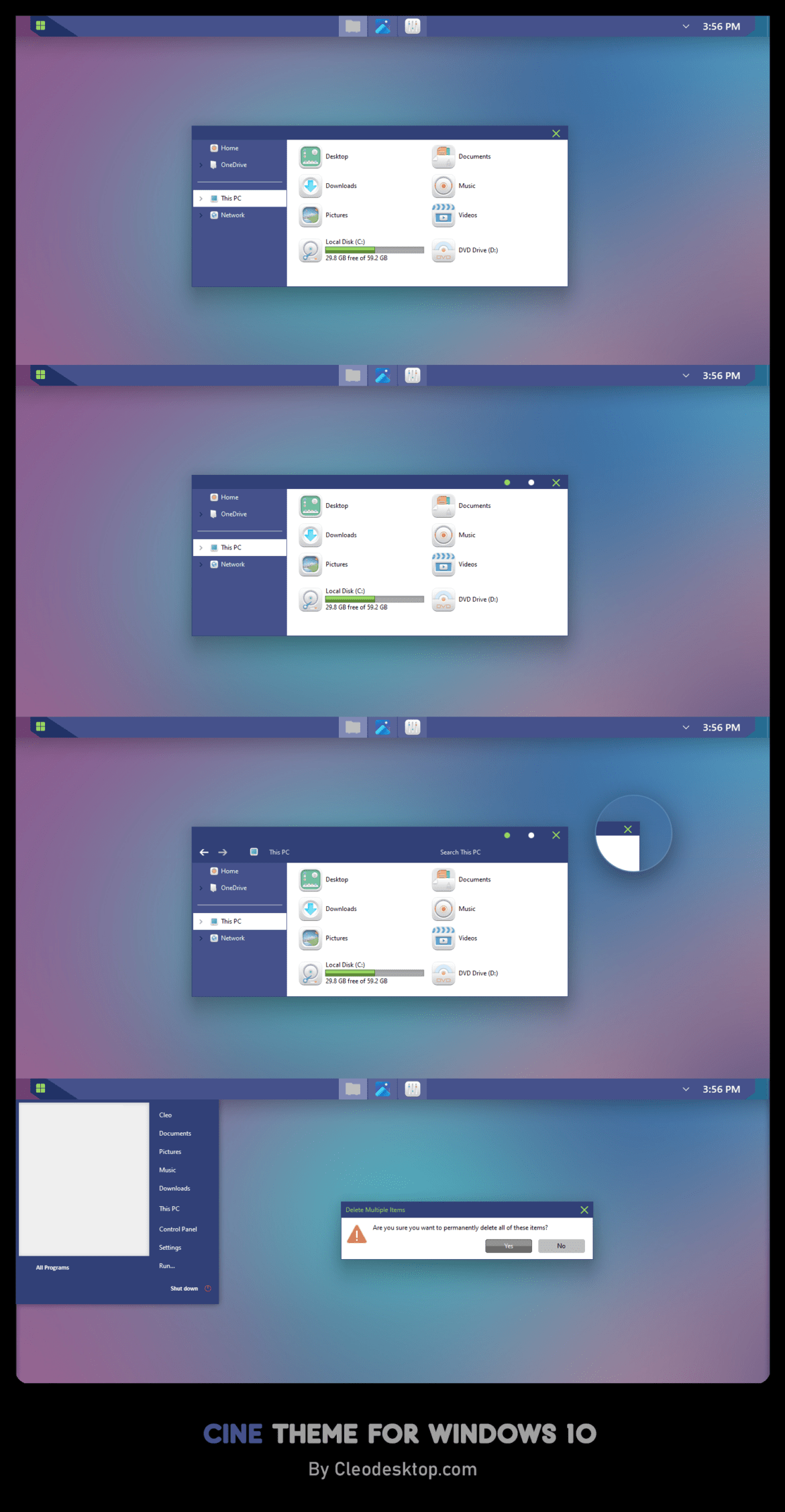 CINE Theme For Windows 10