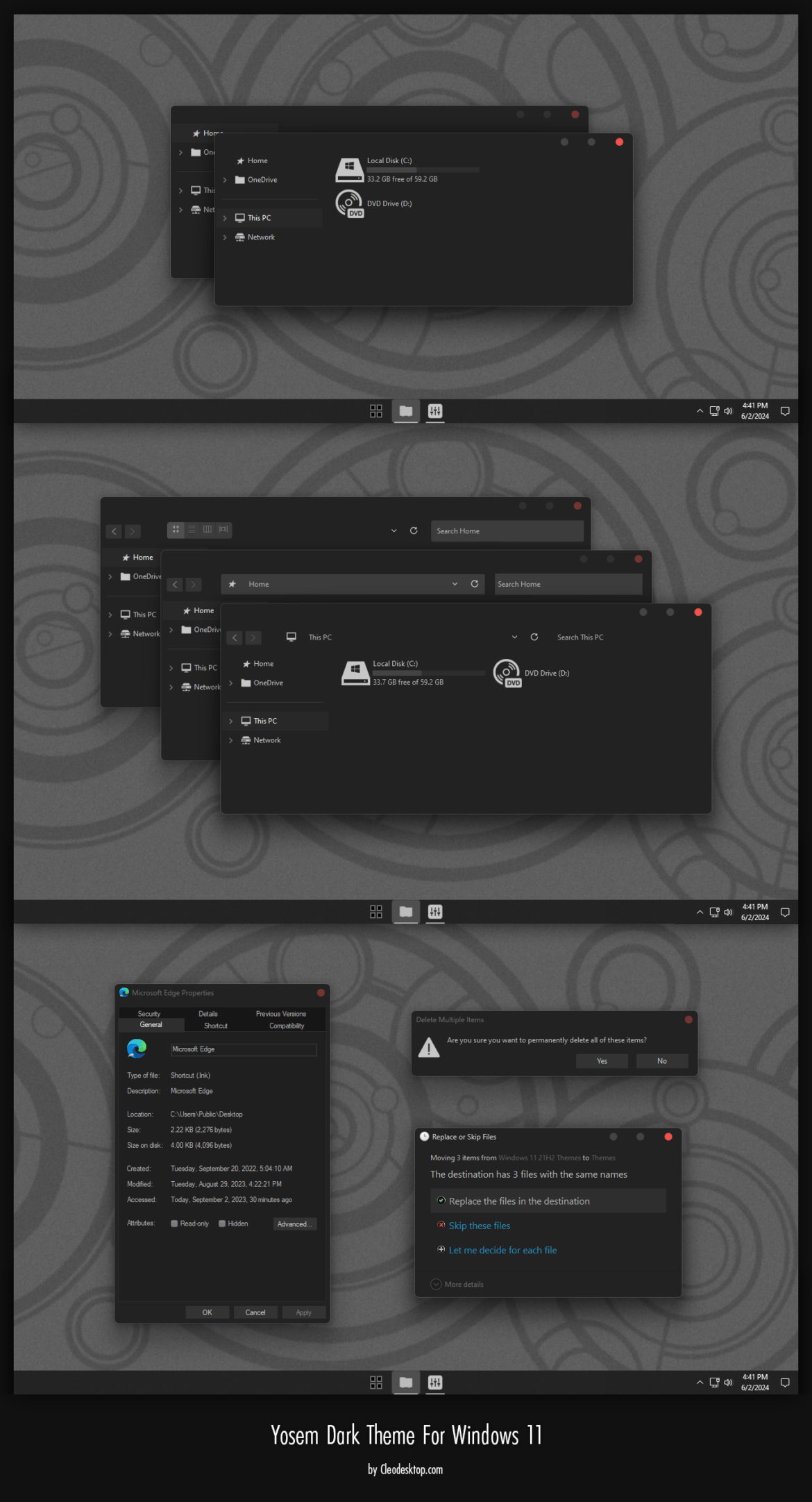 Yosem Dark Theme For Windows 11