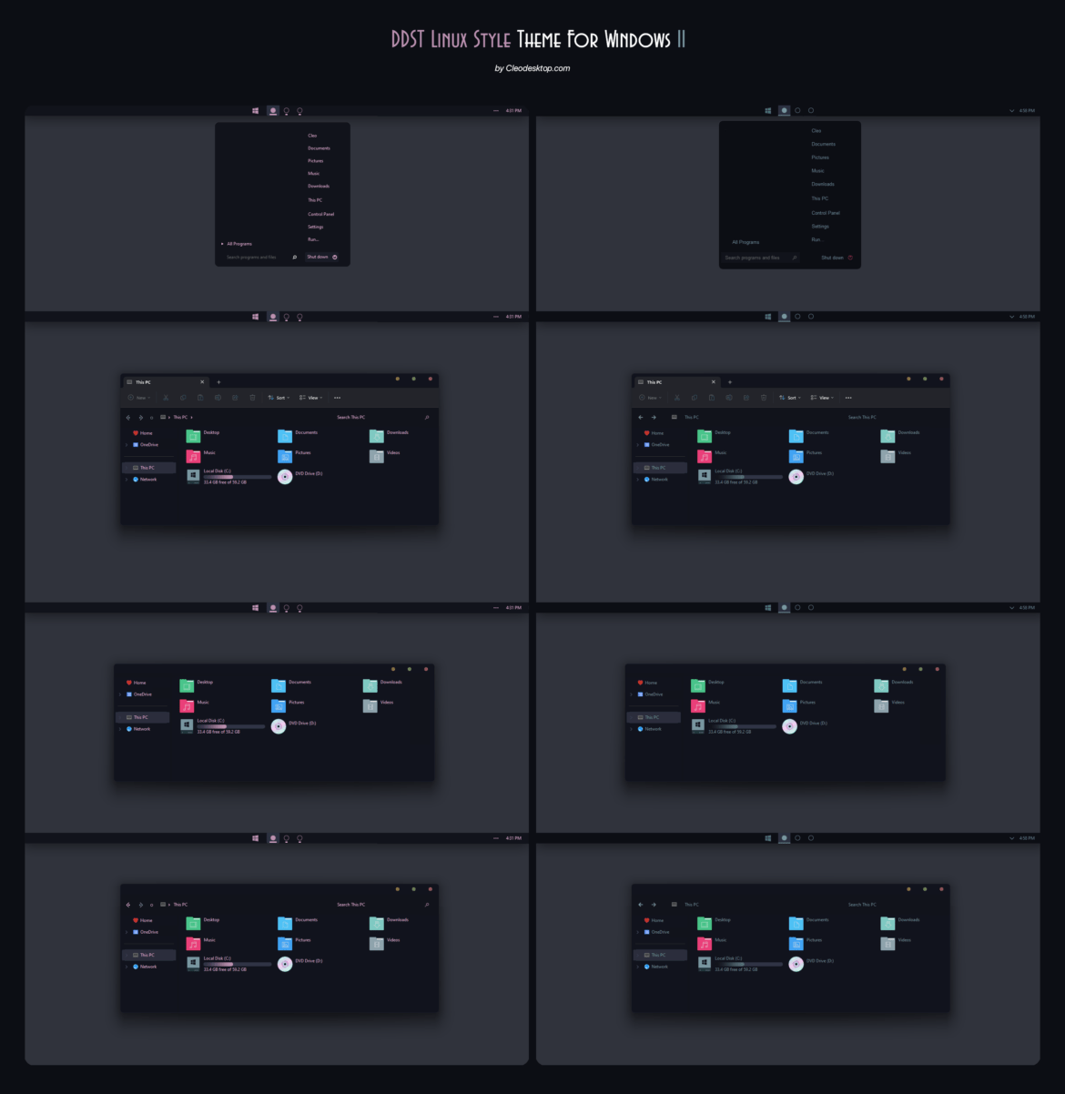 DDST Style Linux Theme For Windows 11