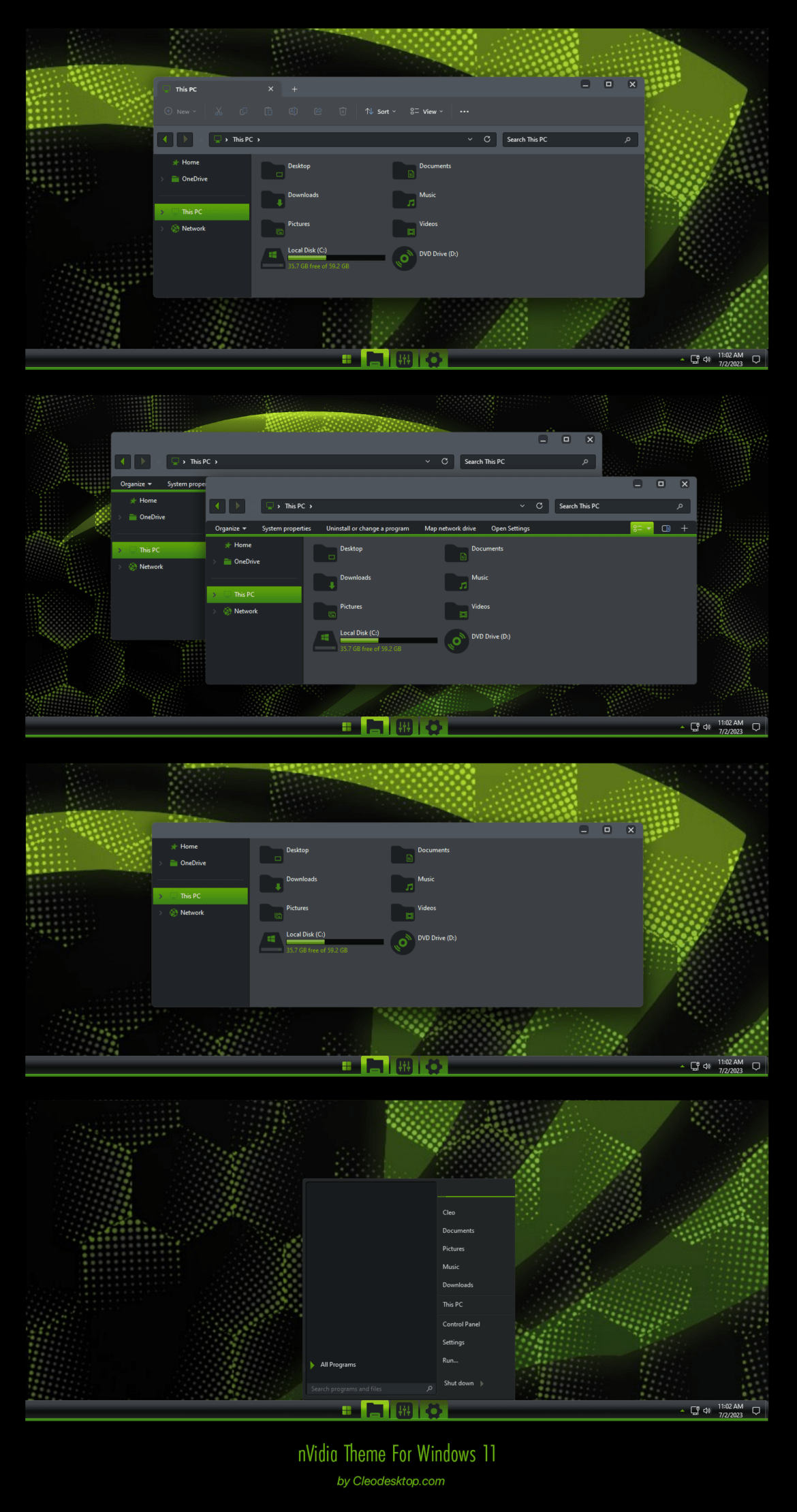 nVIDIA Theme For Windows 11