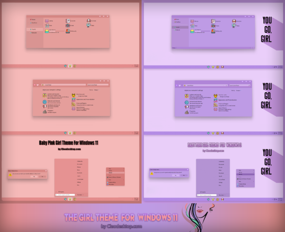 The Girl Theme For Windows 11