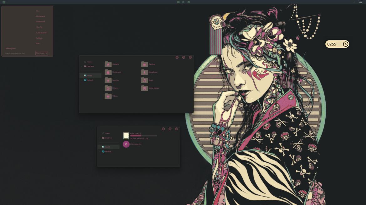 GRUV PINK Theme For Windows 11