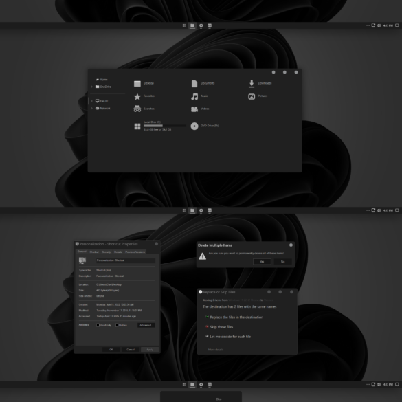 Full Black Theme For Windows 11 - Cleodesktop
