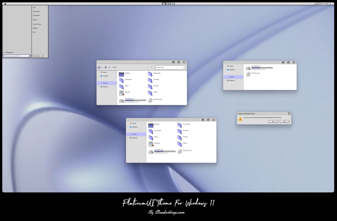 PlatinumUI Theme For Windows 11