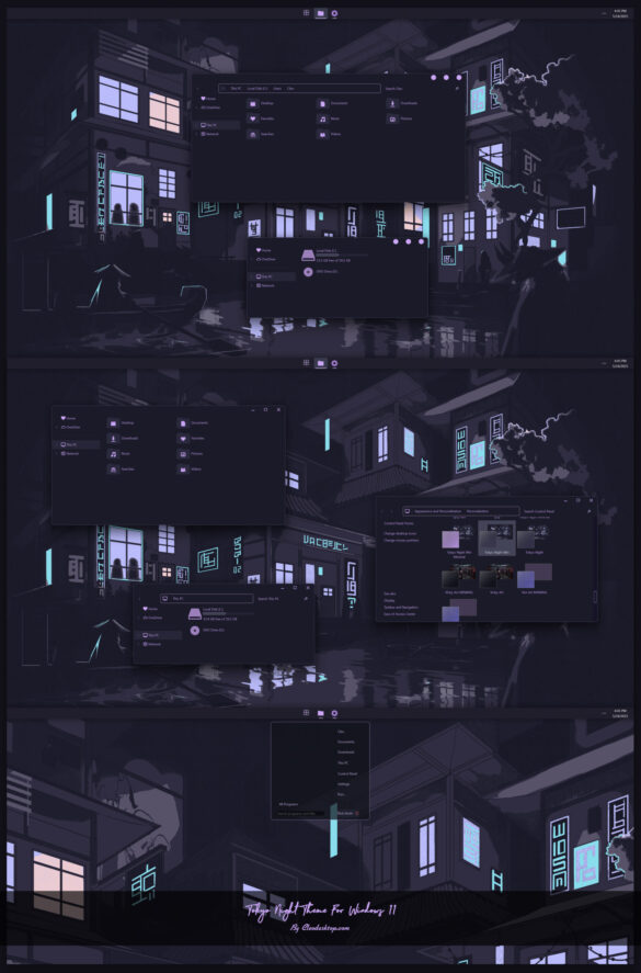 Tokyo Night Theme For Windows 11
