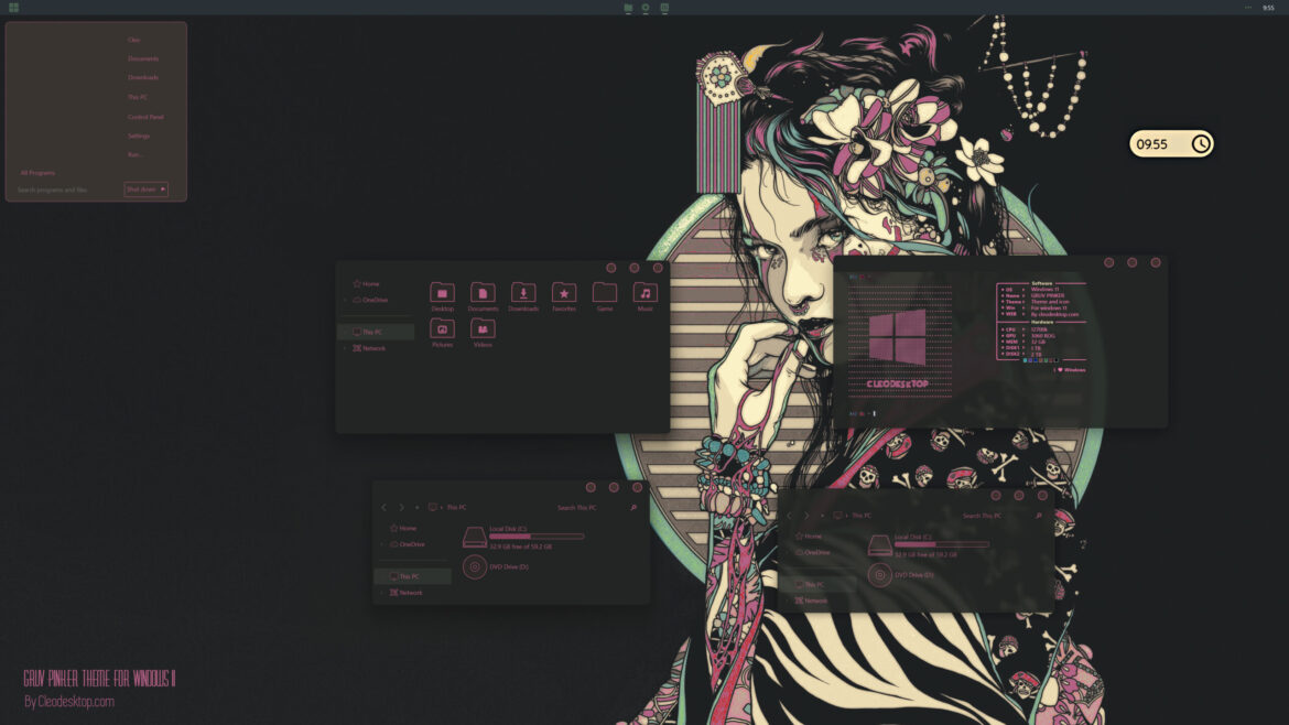 GRUV PINKER Theme Win11