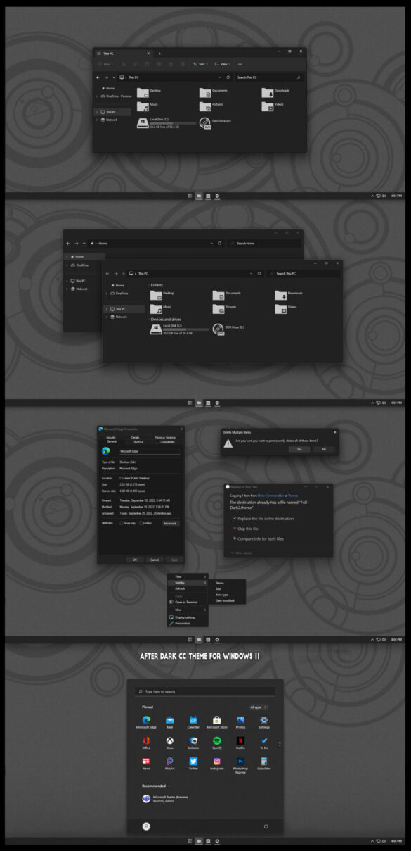 After Dark CC Theme For Windows 11 scaled