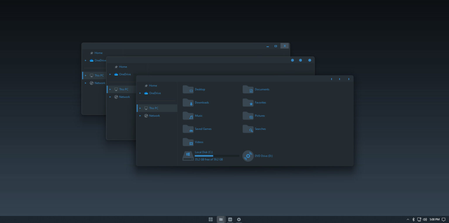 Double Flash Blue Theme For Windows 11 Windows 11 Themes