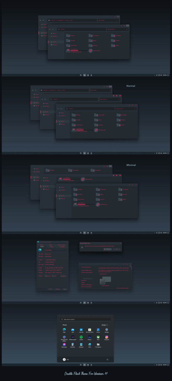 Double Flash Theme For Windows 11