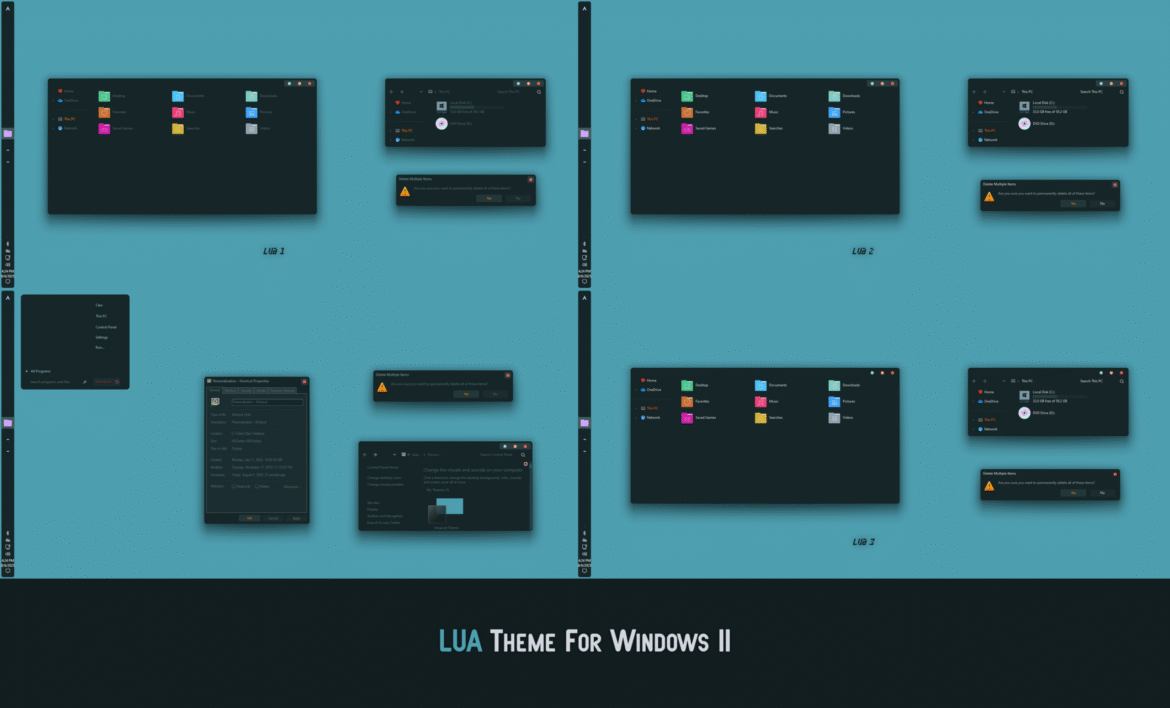 LUA Theme For Windows 11