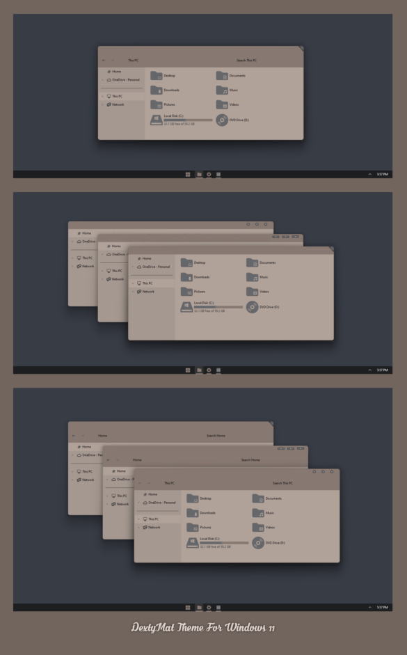 DextyMat Theme For Windows 11